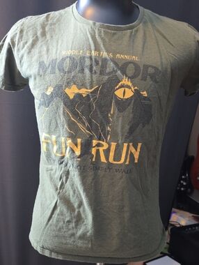 Snorg Tees Mordor Fun Run Lord Of The Rings Large